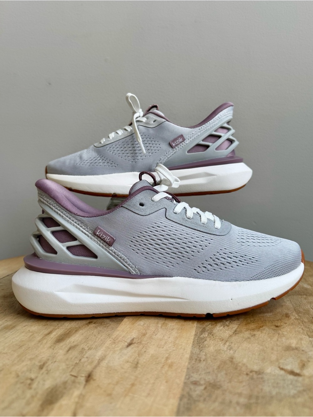 Kizik Athens 2 Women's Hands Free Slip On Shoes Harbor Mist Gray Purple Size 8.5